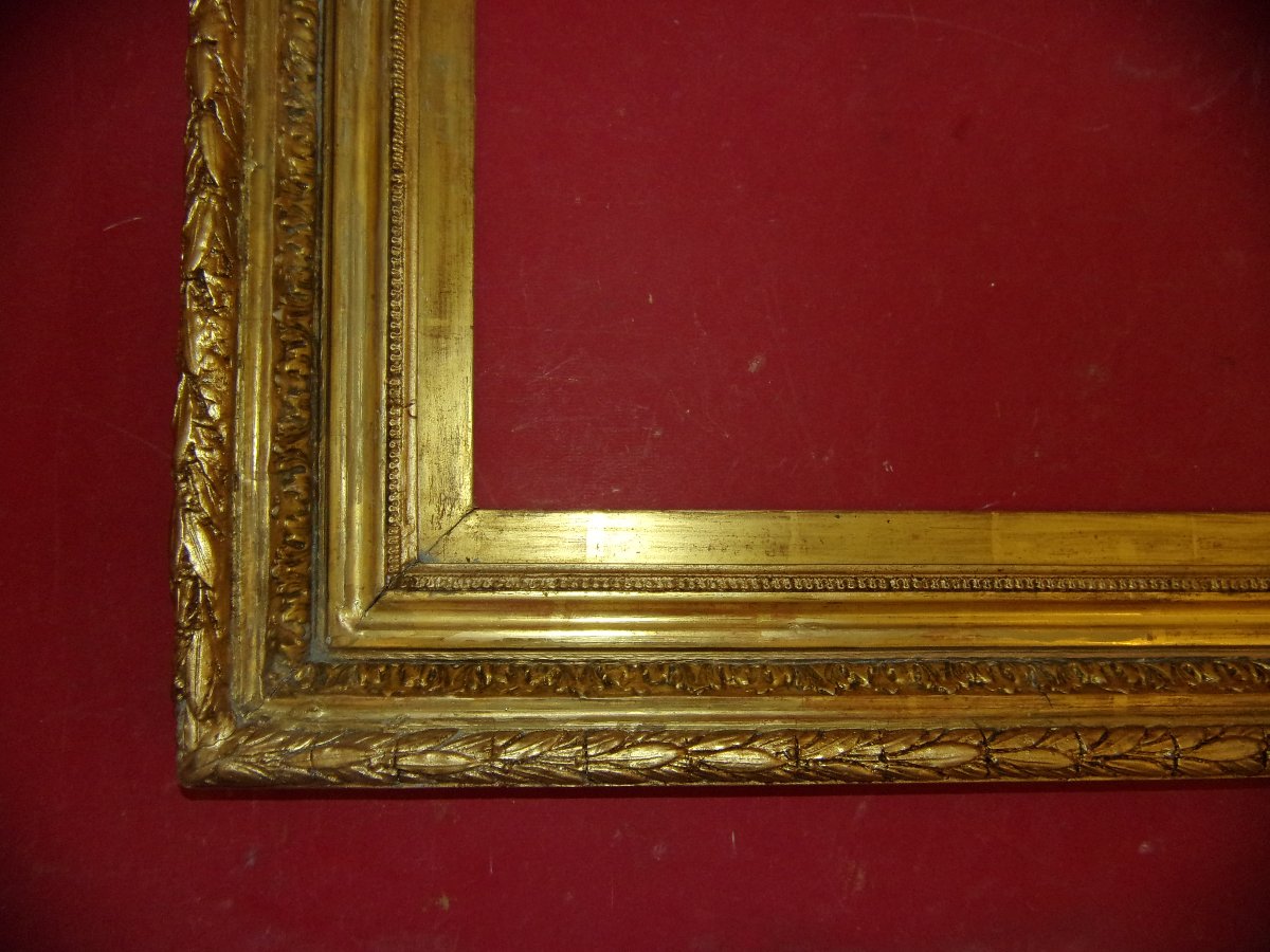 19th-century Gilded Wooden Frame.-photo-1