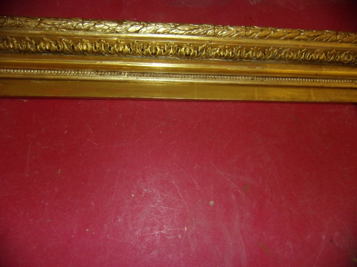19th-century Gilded Wooden Frame.-photo-2