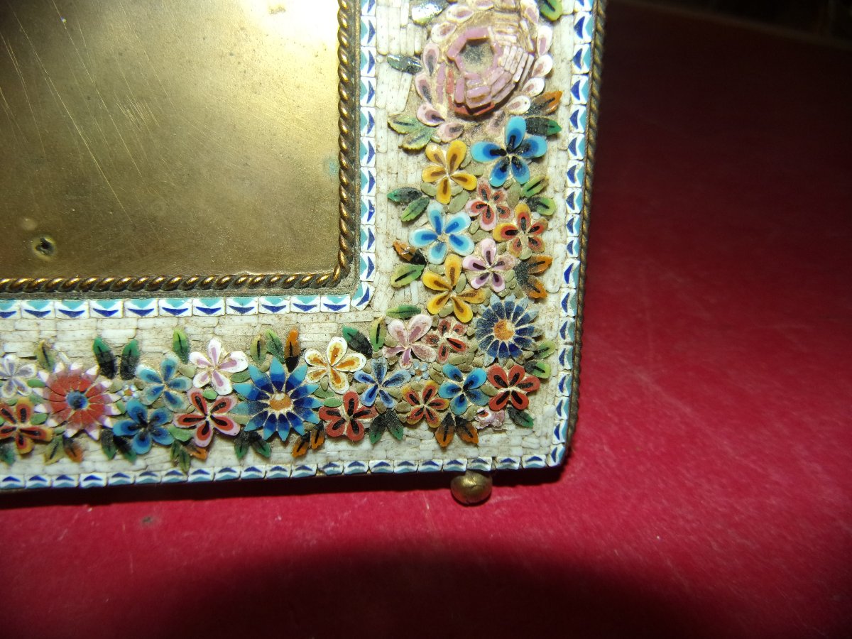 Venice Micro-mosaic Photo Frame, Art Nouveau; Late 19th Century.-photo-1