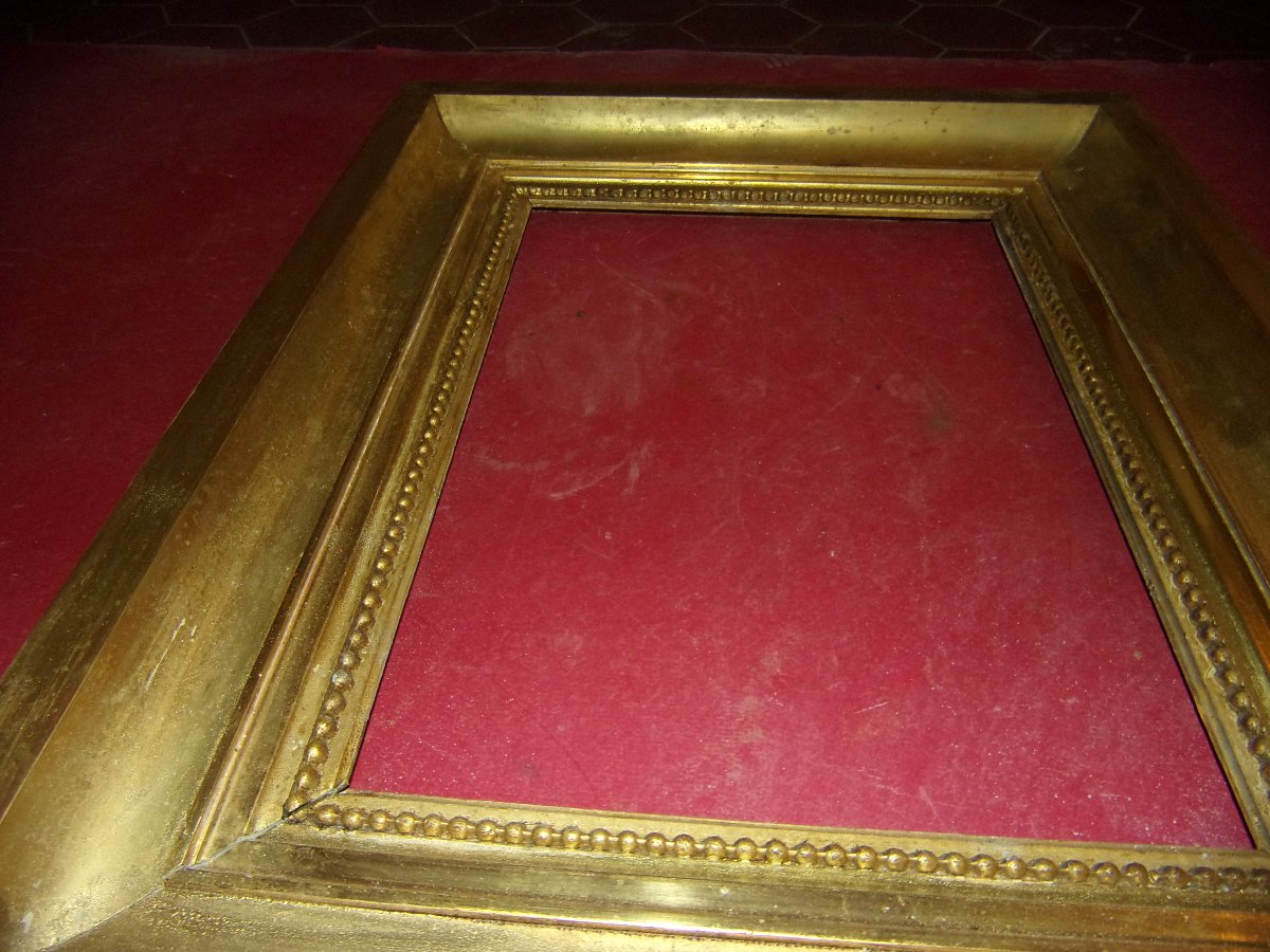 Pair Of 19th-century Gilded Wood Frames.-photo-3