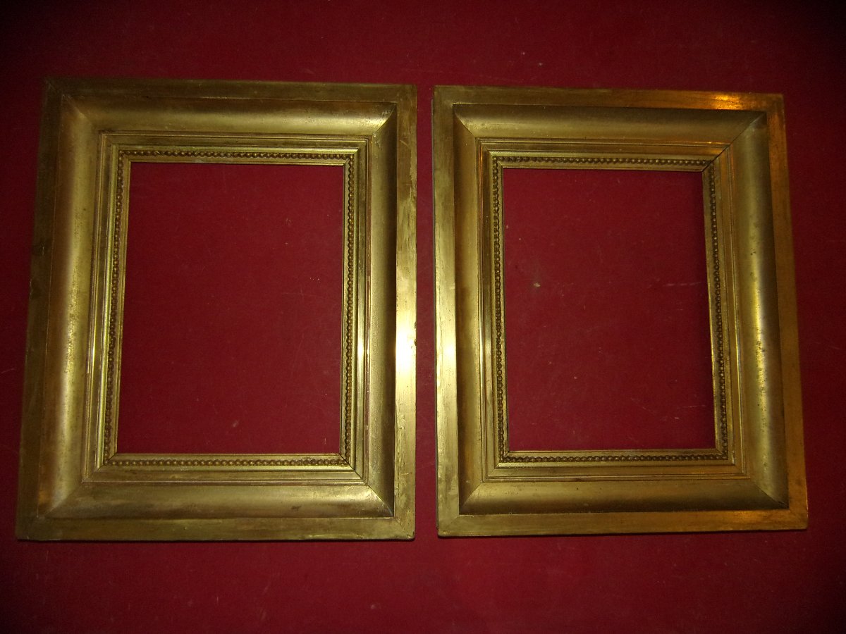 Pair Of 19th-century Gilded Wood Frames.