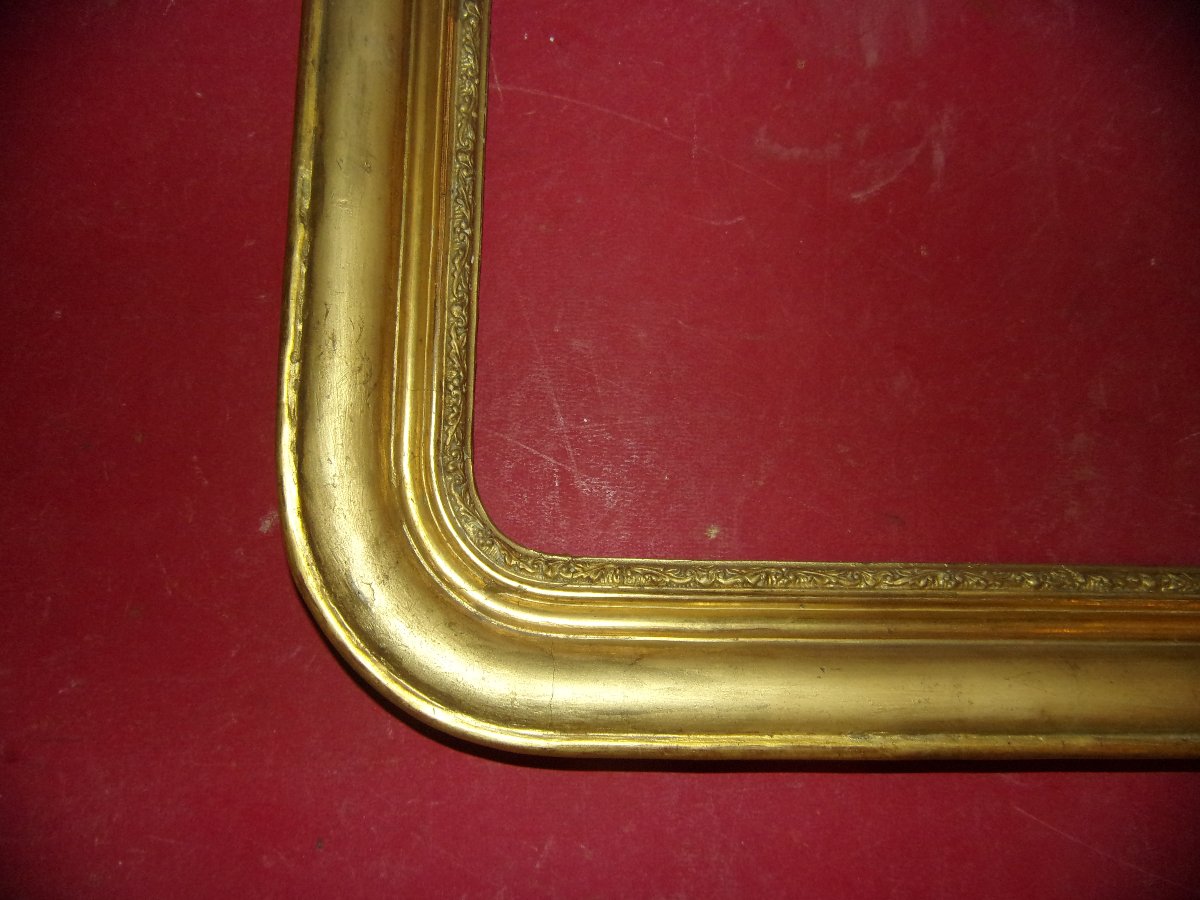19th-century Gilded Wooden Frame.-photo-1
