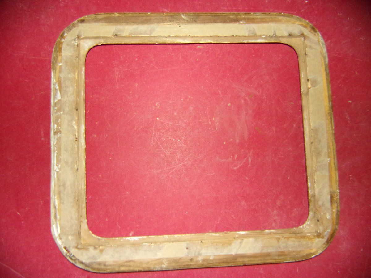 19th-century Gilded Wooden Frame.-photo-4
