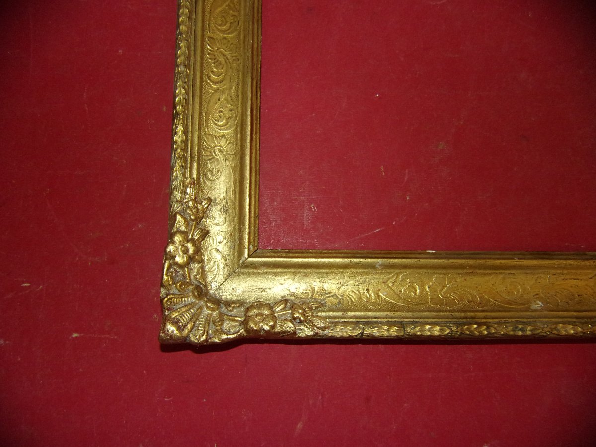 19th-century Gilded Wooden Frame.-photo-1