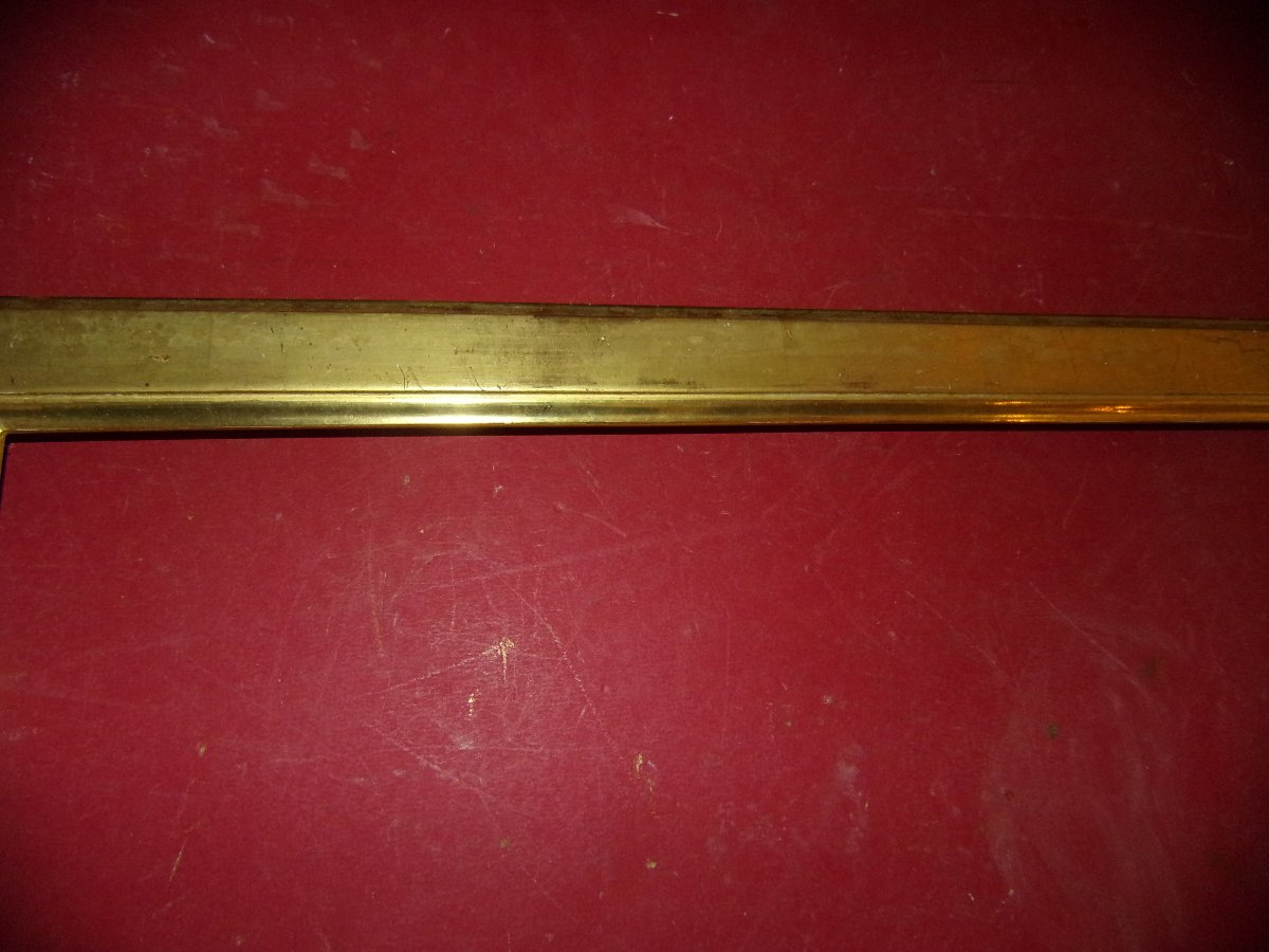 Paire de cadres époque 19ème, en bois doré.-photo-4