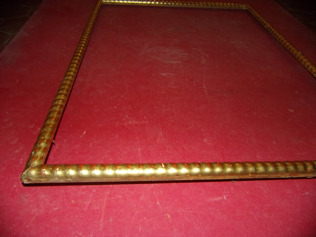 19th-century Gilded Wooden Frame.-photo-4