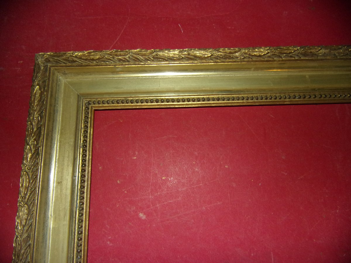 19th-century Gilded Wooden Frame.-photo-2
