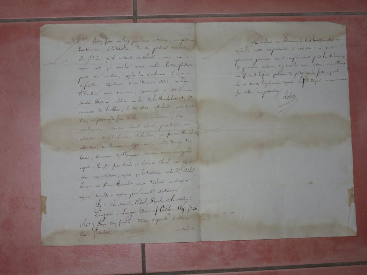 Letter With Header Louis Philippe, Dated From 1835.-photo-1