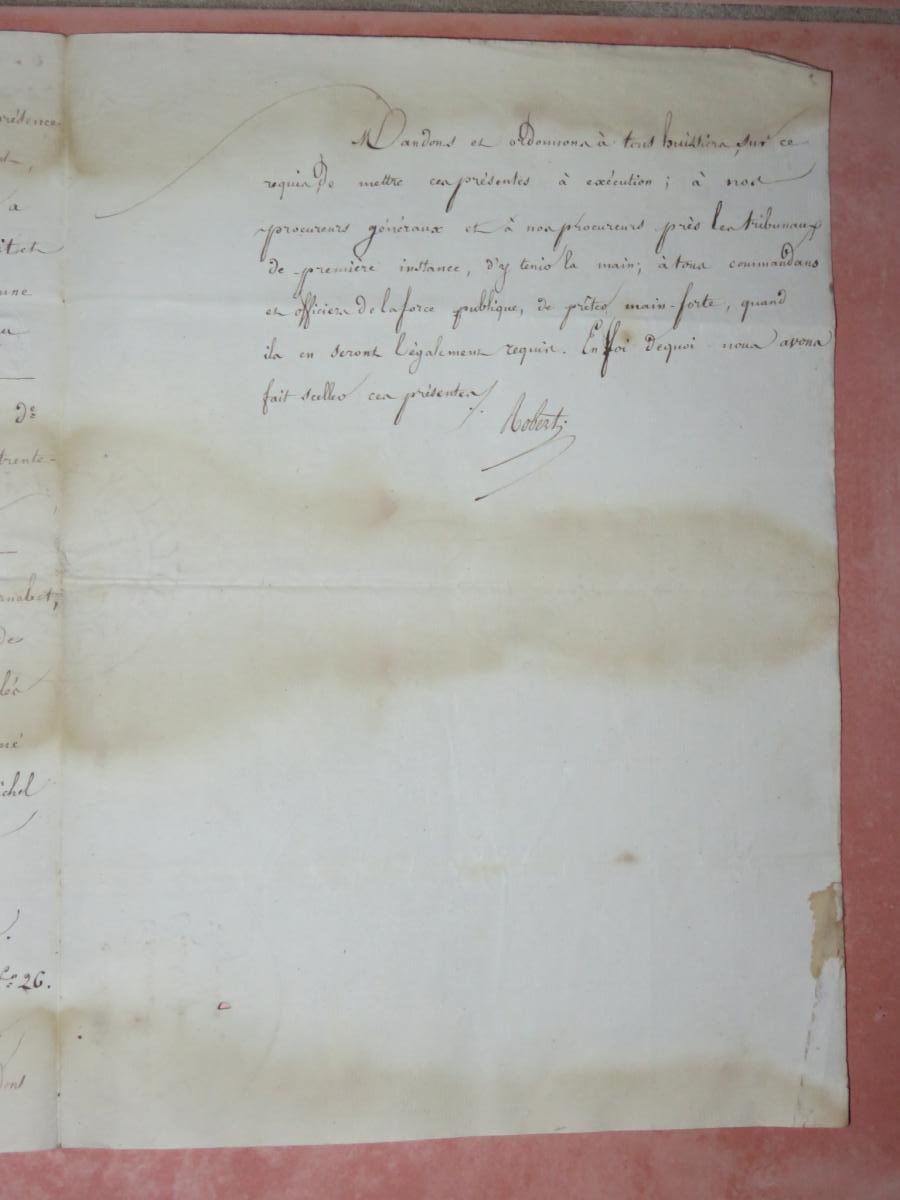Letter With Header Louis Philippe, Dated From 1835.-photo-3