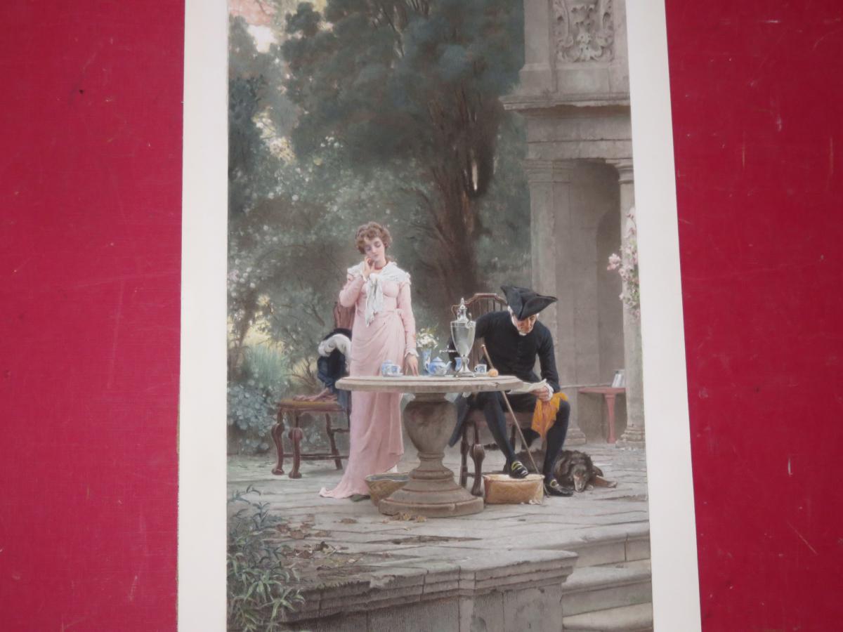 Scène Romantique, Paire De Gravures époque 19ème.-photo-6