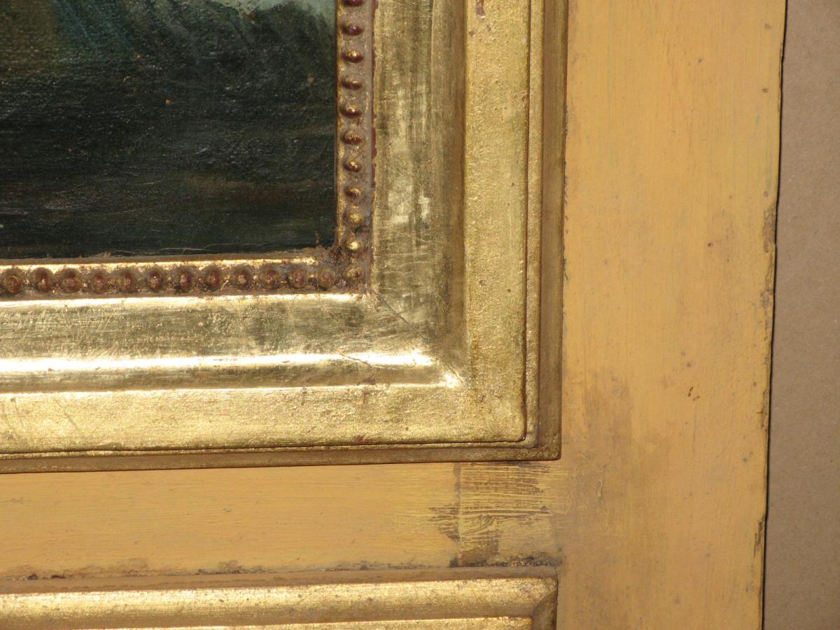 Trumeau, Scène De Chasse, Début 19ème.-photo-1