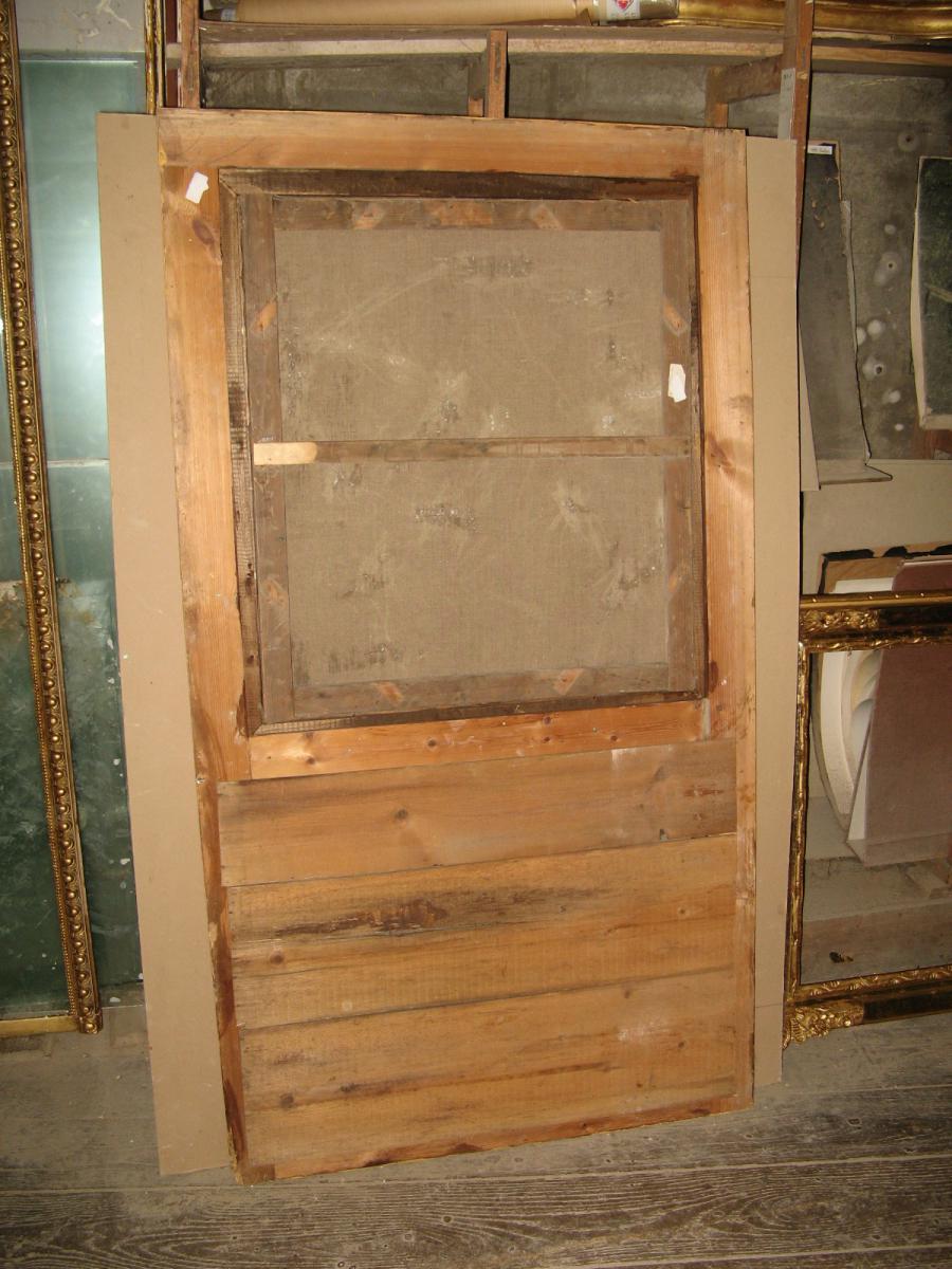 Trumeau, Scène De Chasse, Début 19ème.-photo-4