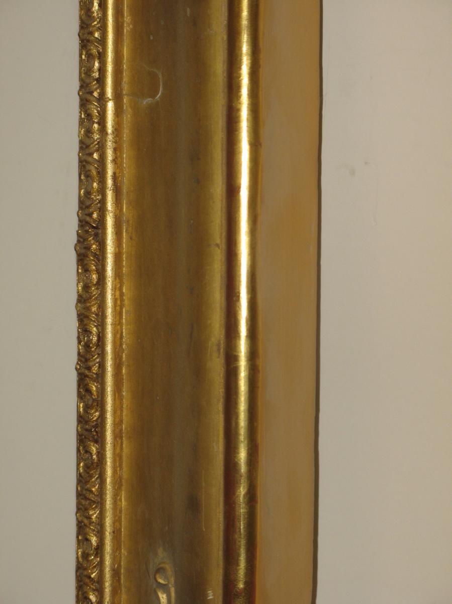 Cadre époque 19ème En Bois Doré.-photo-2