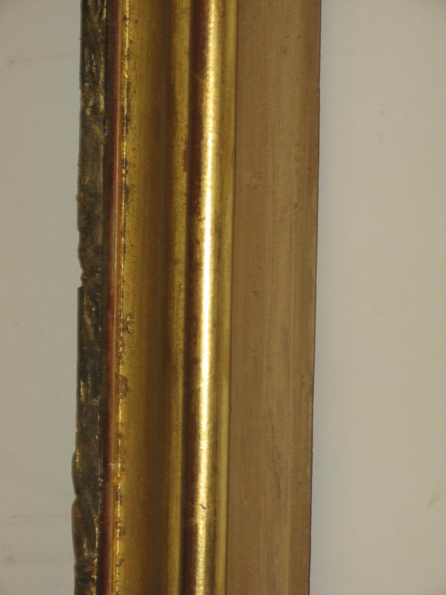 Cadre époque 19ème En Bois Doré.-photo-2