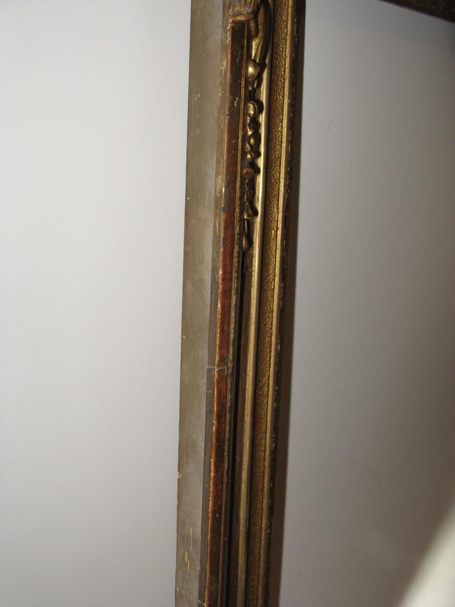 Cadre époque 19ème En Bois Doré.-photo-2