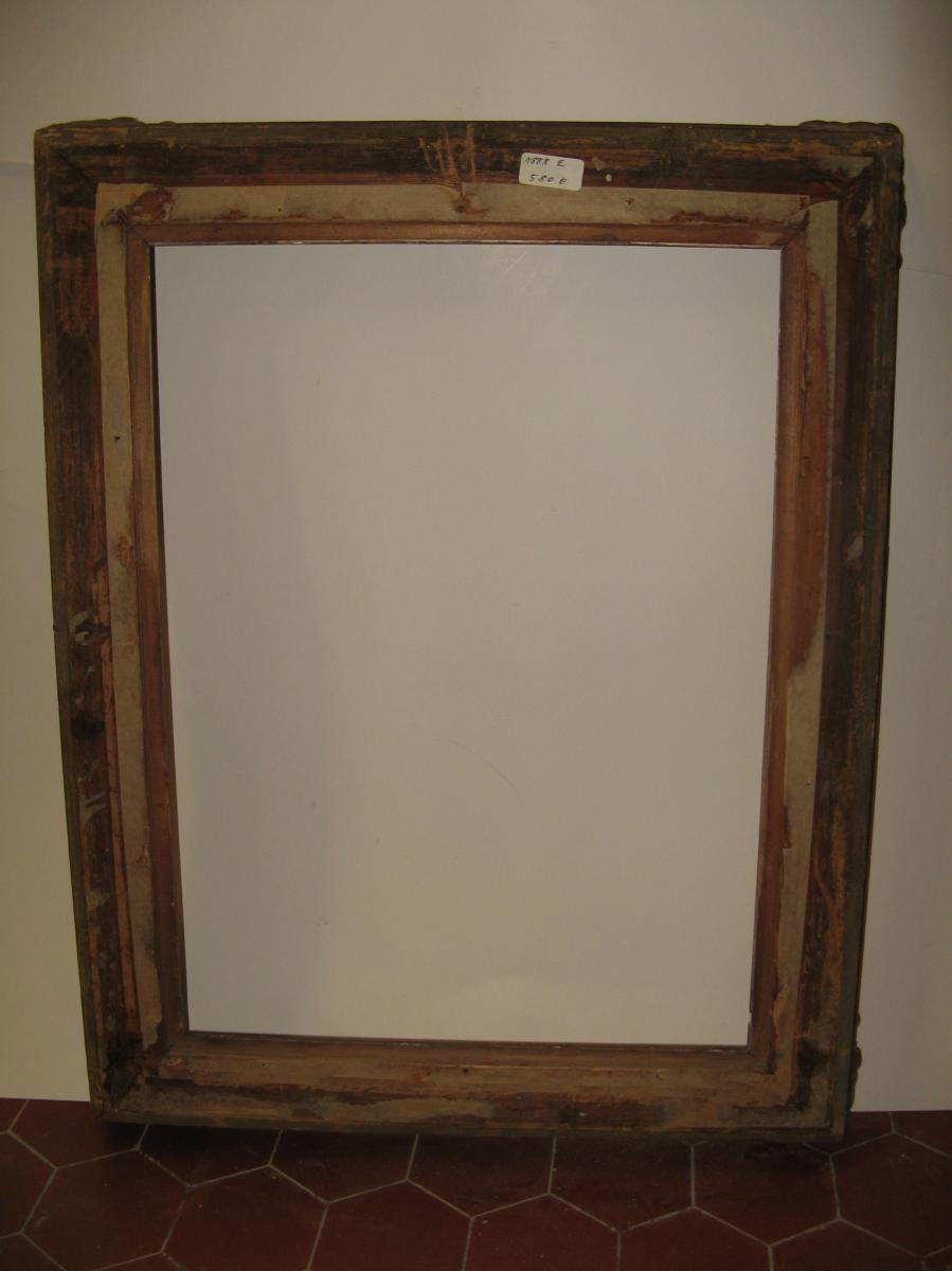 Cadre époque 19ème En Bois Doré.-photo-5