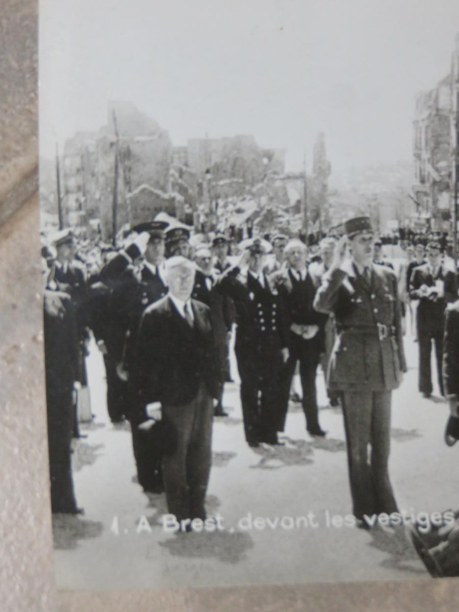 Photo Originale De Charles De Gaule à Brest En 1945.-photo-3