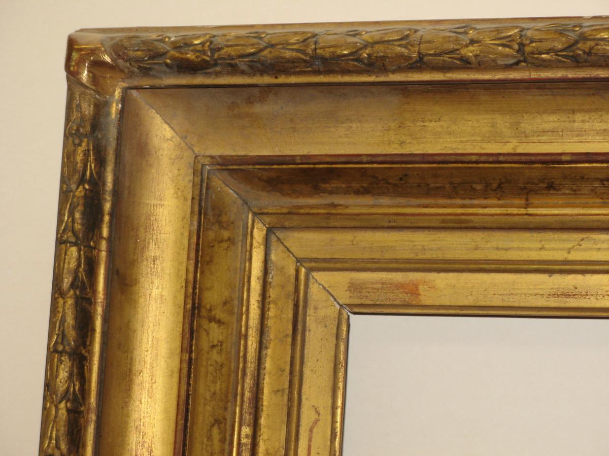 Cadre époque 19ème En Bois Doré.-photo-2