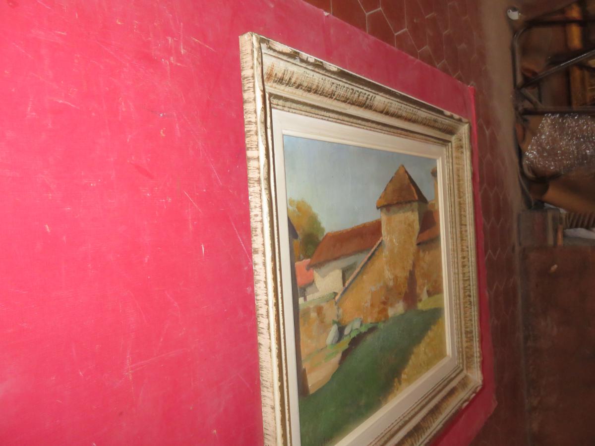 Maison de campagne, Peinture Signée Louis Marechal, époque 20 ème.-photo-6