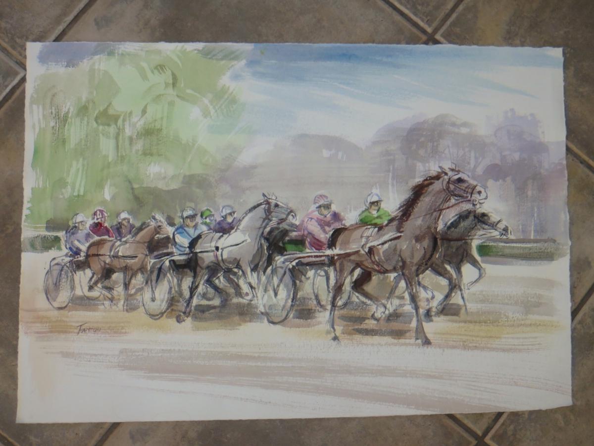 Hyppic Race, Watercolor 20th Century.