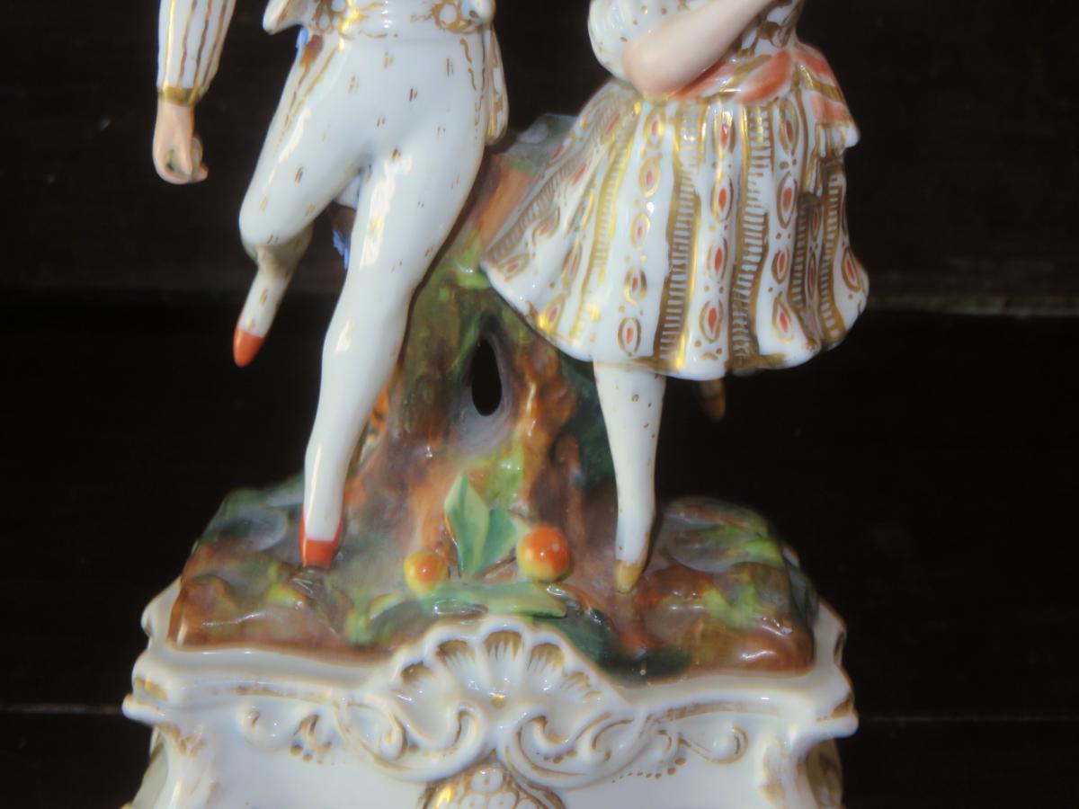 Pair Of German Porcelain, 19th Century.-photo-2