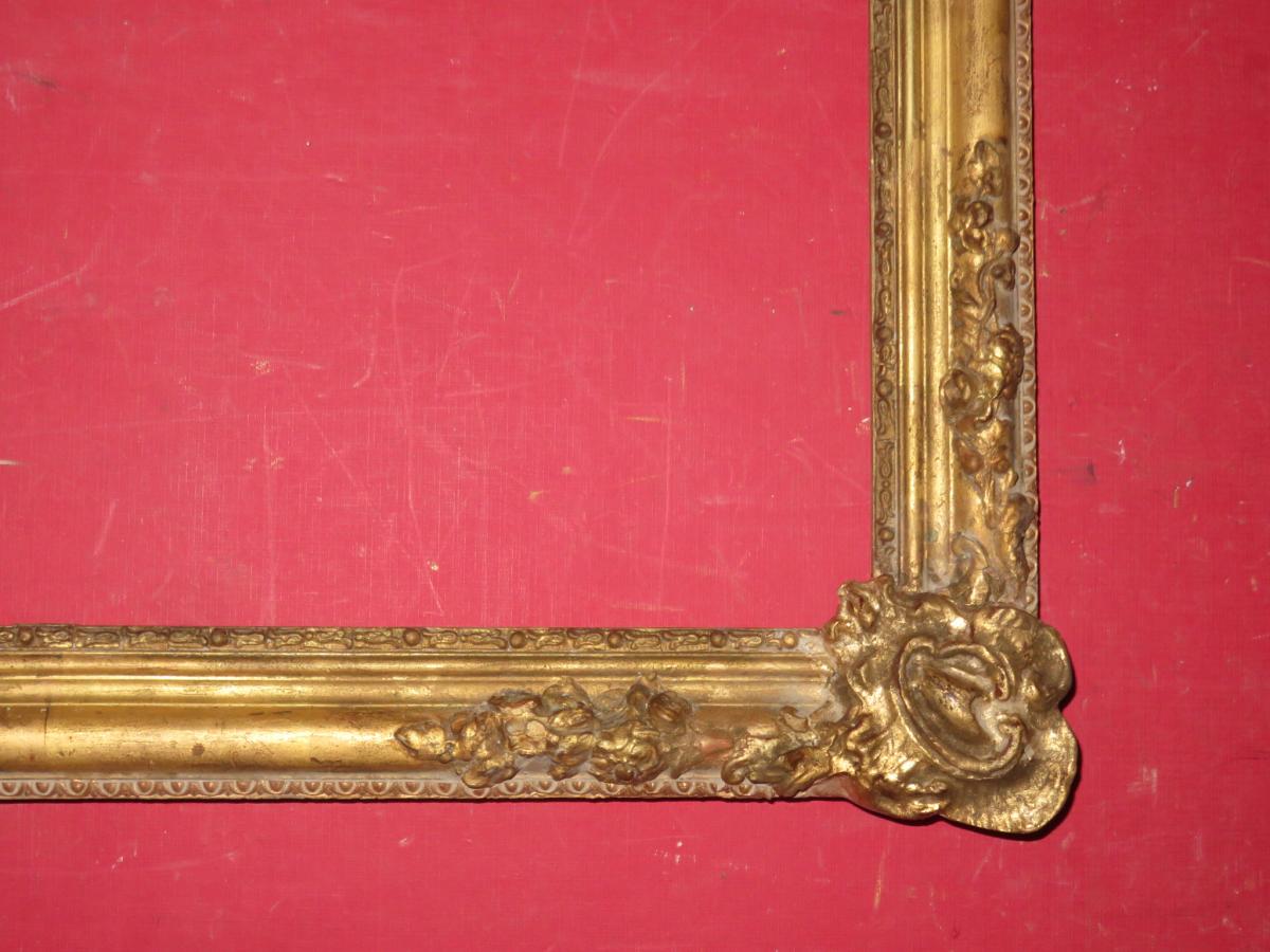 19th Century Frame, Gilded Wood.-photo-4