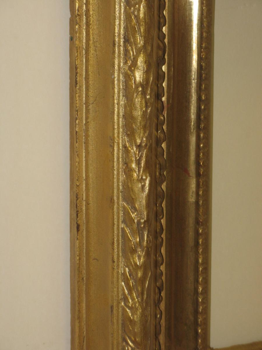 Paire De Cadres époque 19ème, En Bois Doré.-photo-2