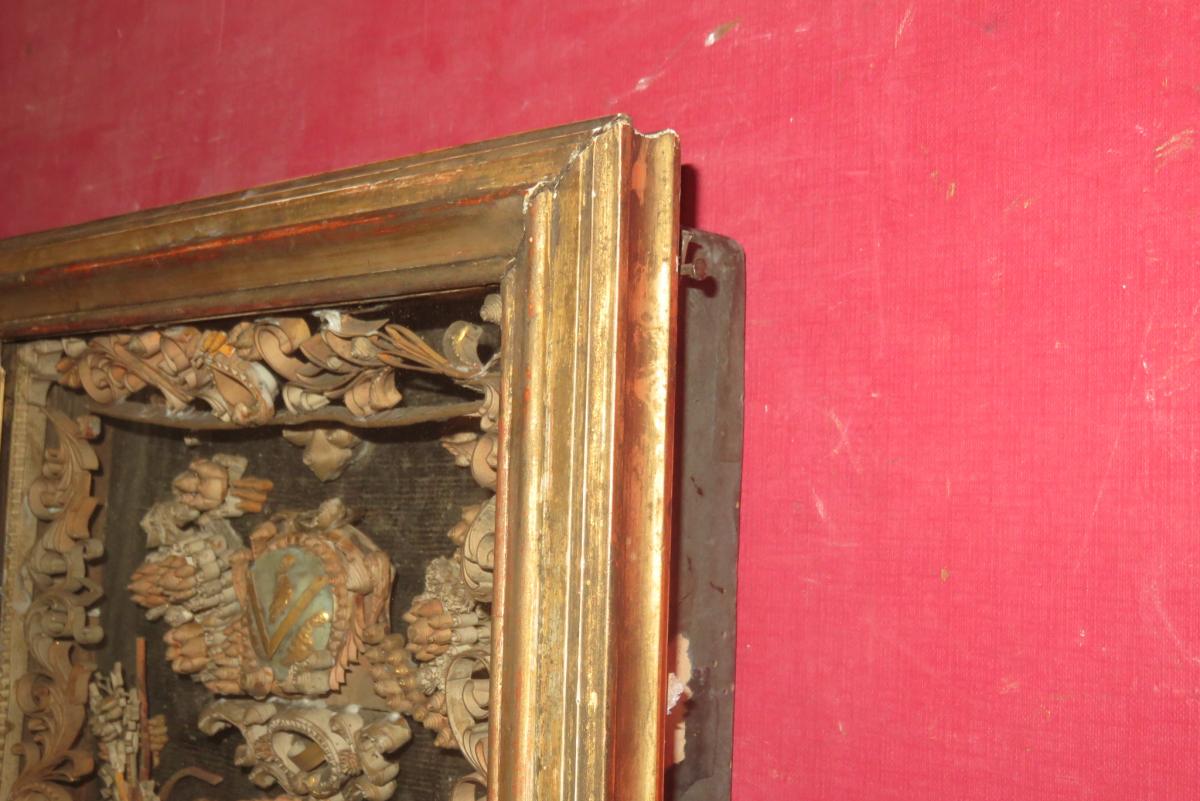 Reliquary Frame With Paperolles, 18th Time.-photo-7