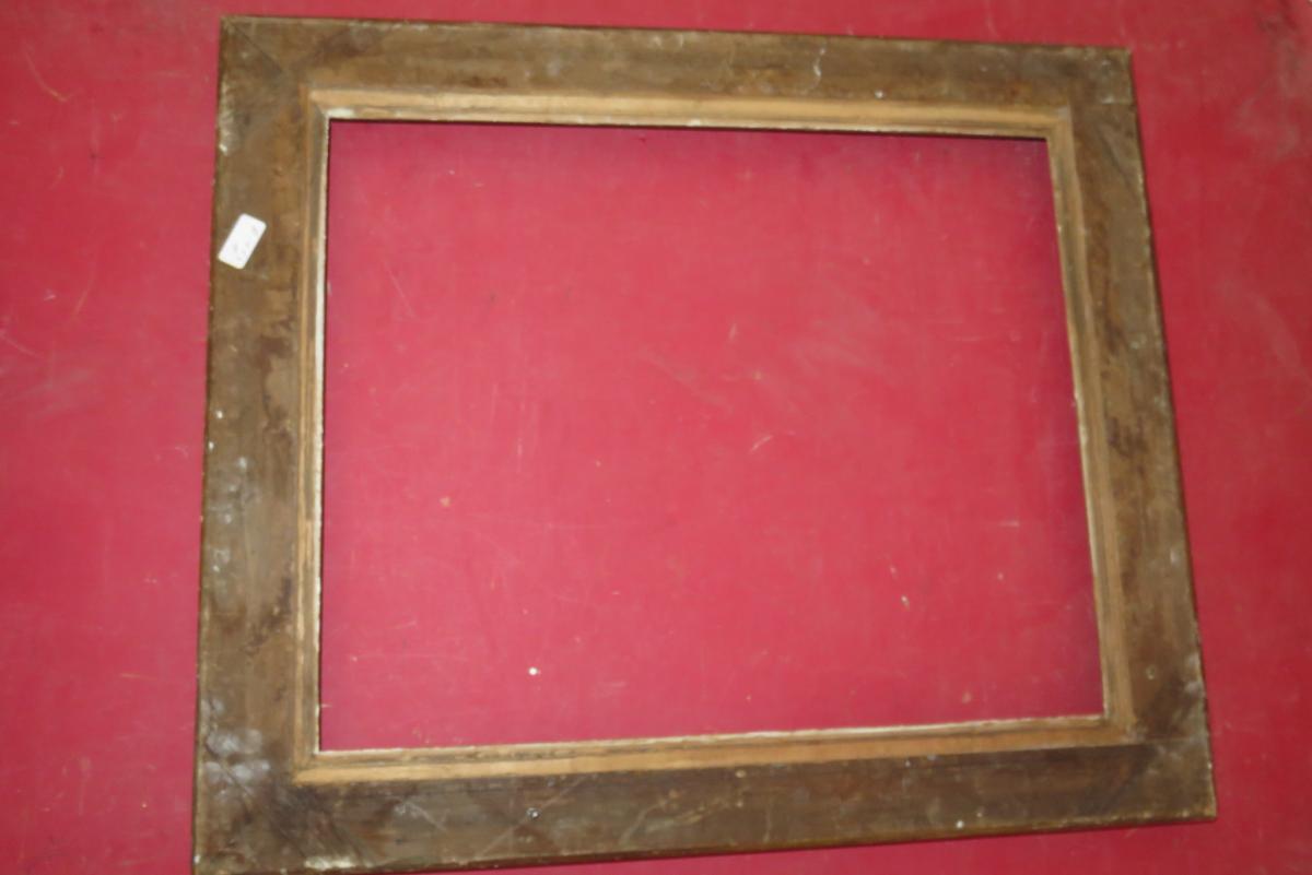 Cadre époque 19ème, En Bois Doré.-photo-4