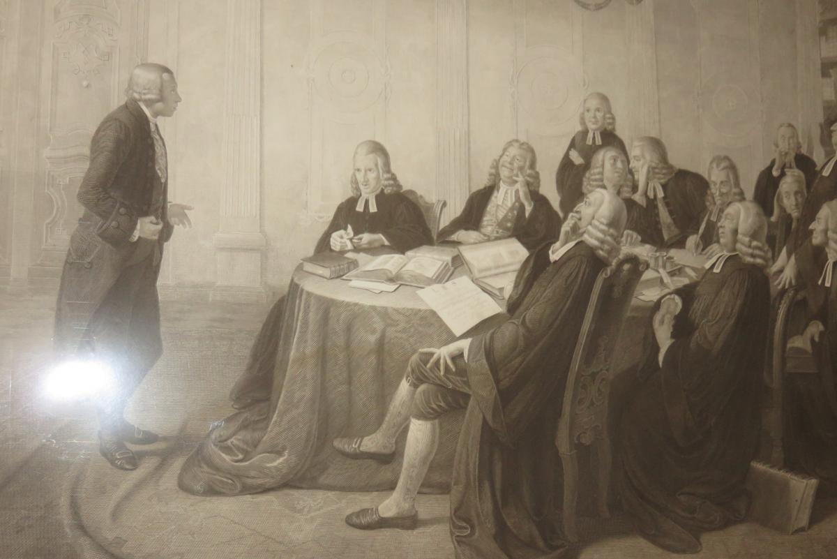 "men Of Law", English Engraving Early 19th Time.-photo-2