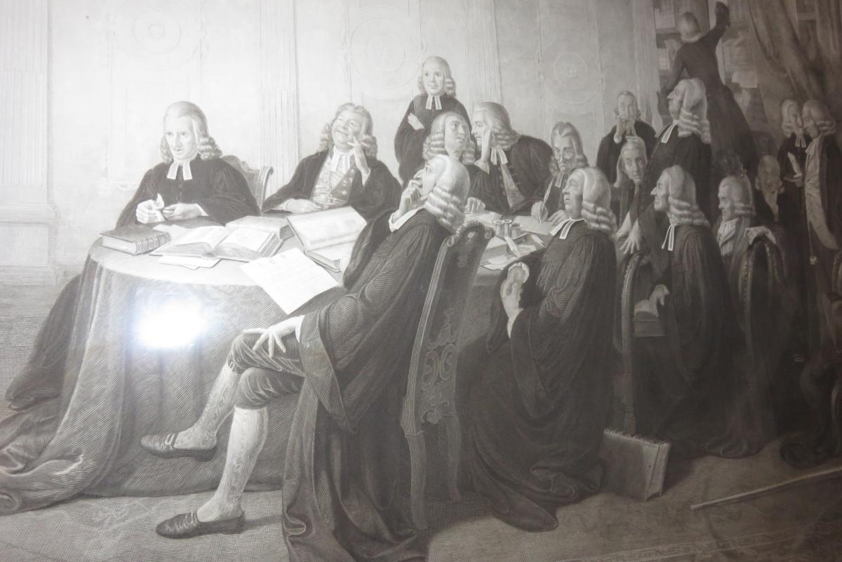 "men Of Law", English Engraving Early 19th Time.-photo-3