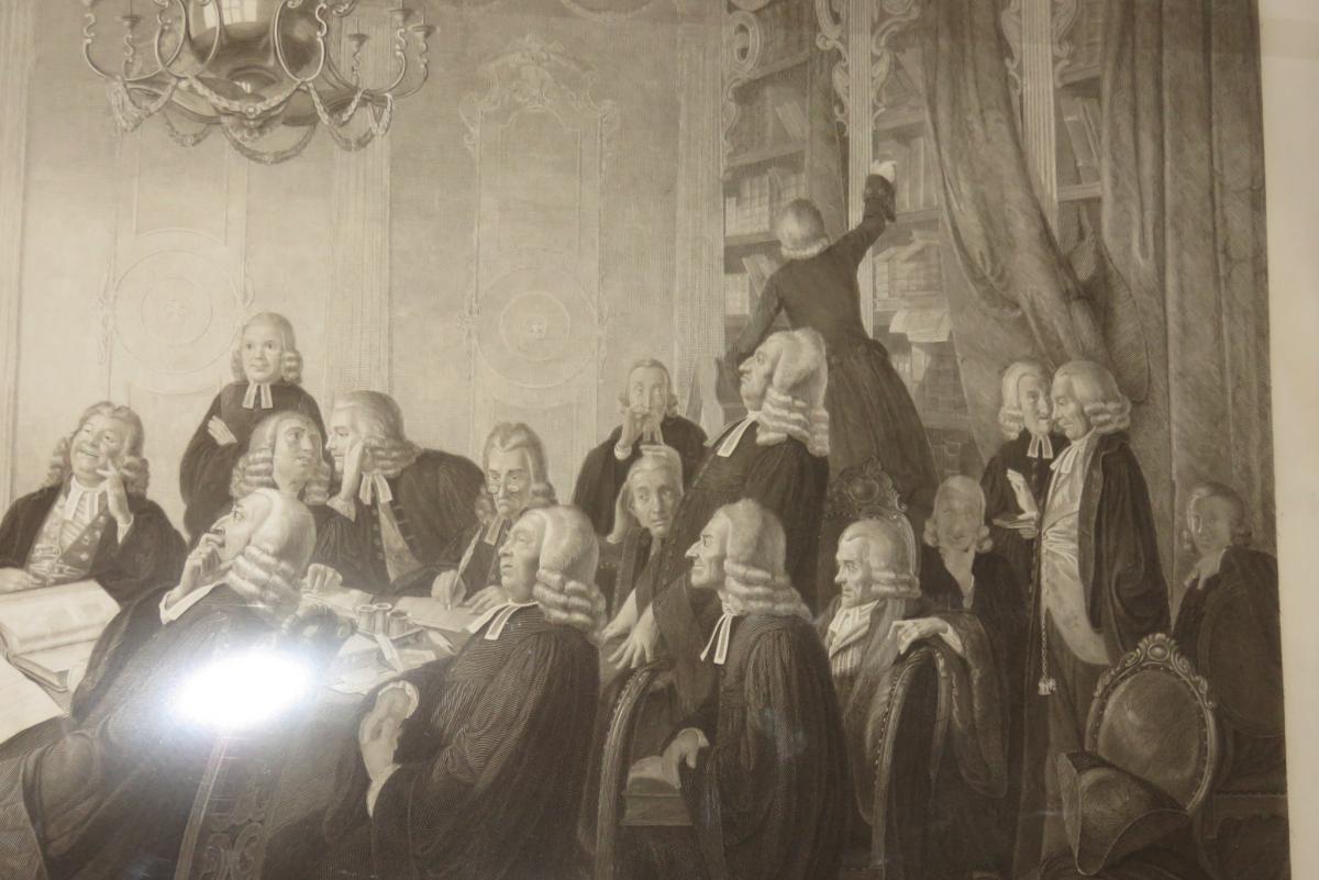 "men Of Law", English Engraving Early 19th Time.-photo-4