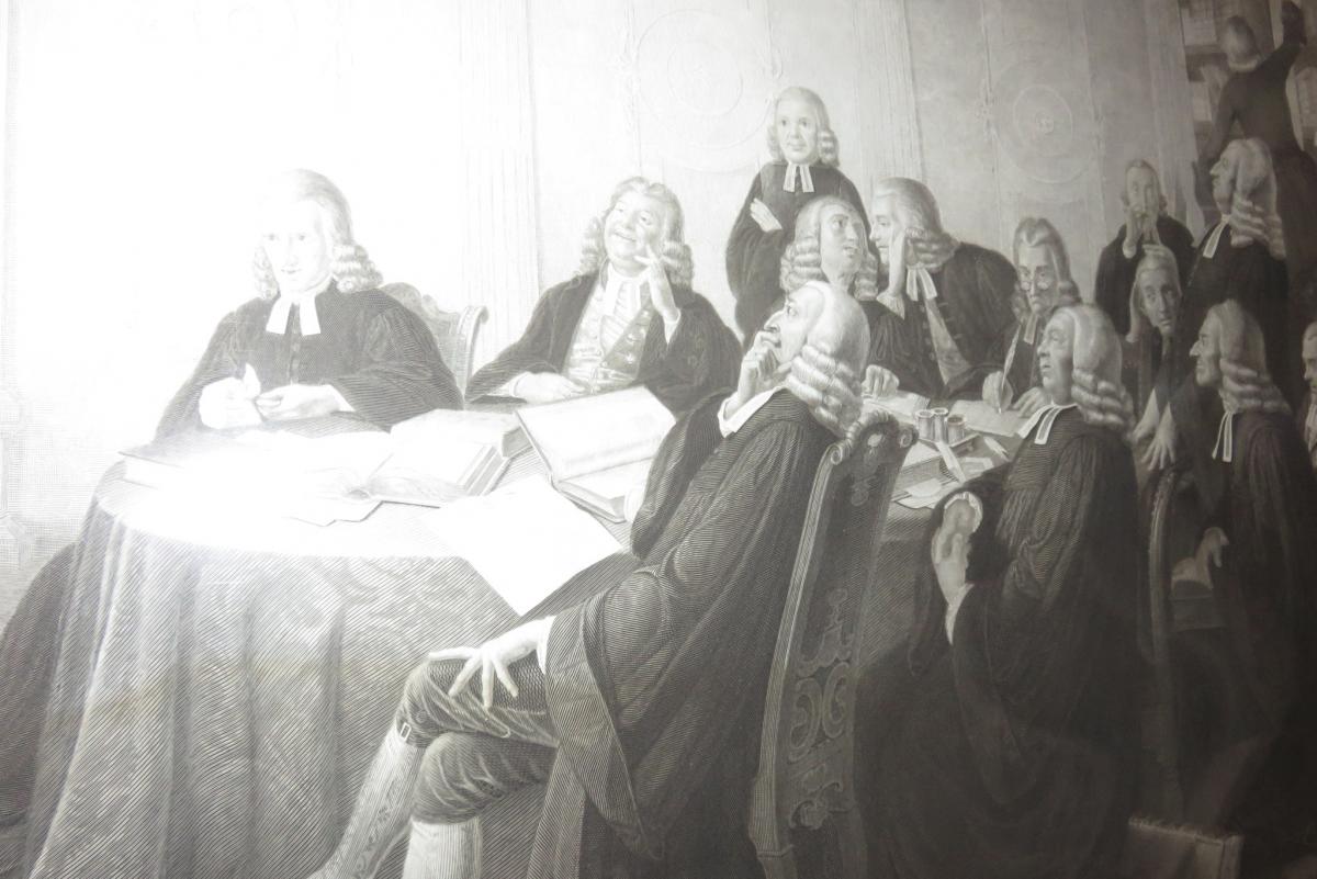 "men Of Law", English Engraving Early 19th Time.-photo-2