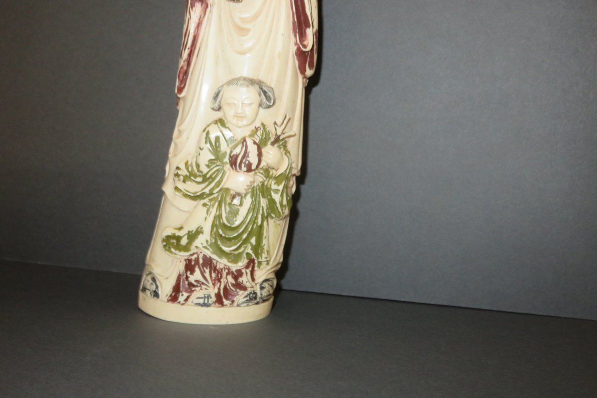 Statuette Of Immortal Ivory, 20th Time.-photo-1