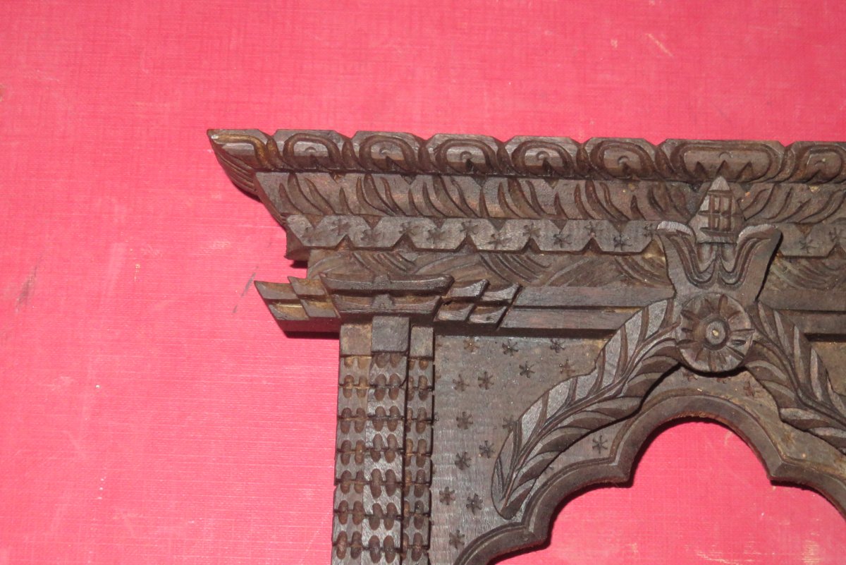 Frame Carved Wood, 19th Time.-photo-2