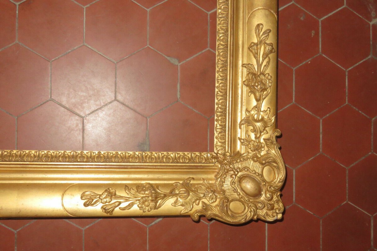 19th Century Frame, In Golden Wood.-photo-4