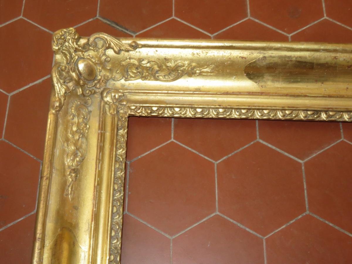 19th Century Frame, In Golden Wood.-photo-2