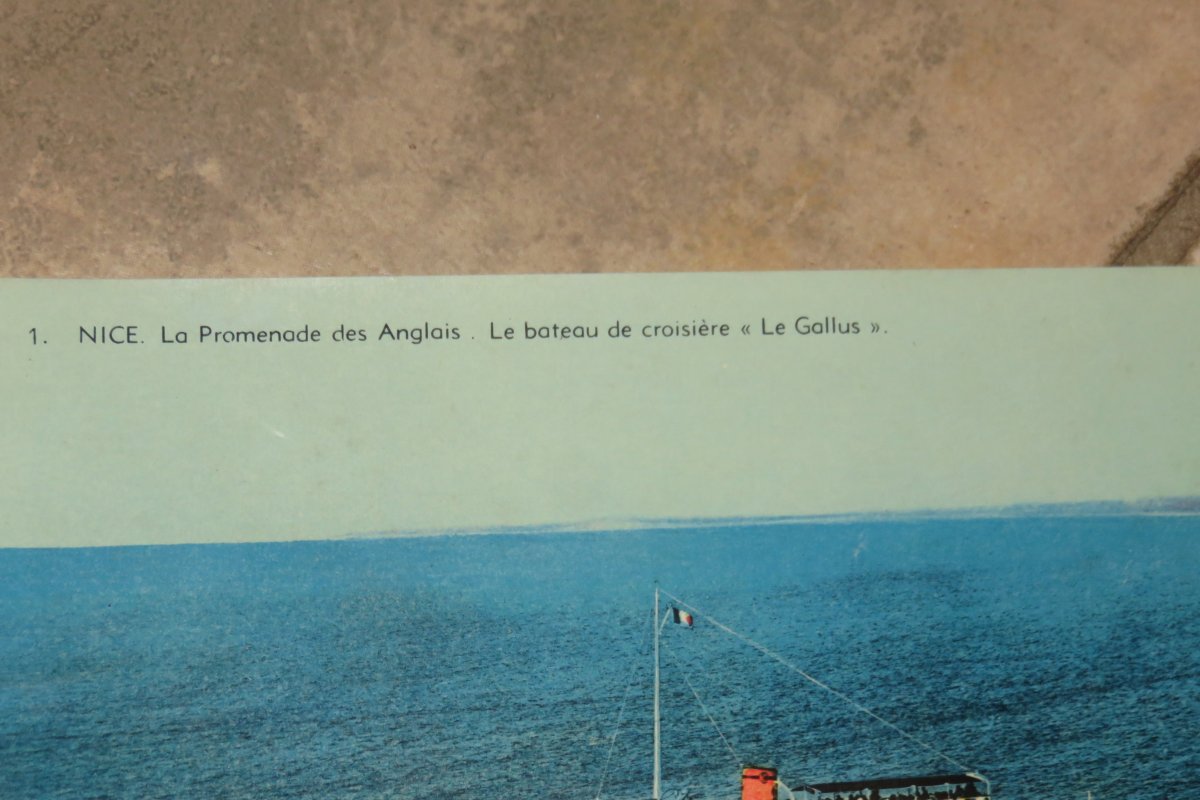 Nice, la " promenade des Anglais " gravure  époque début 20 ème.-photo-1
