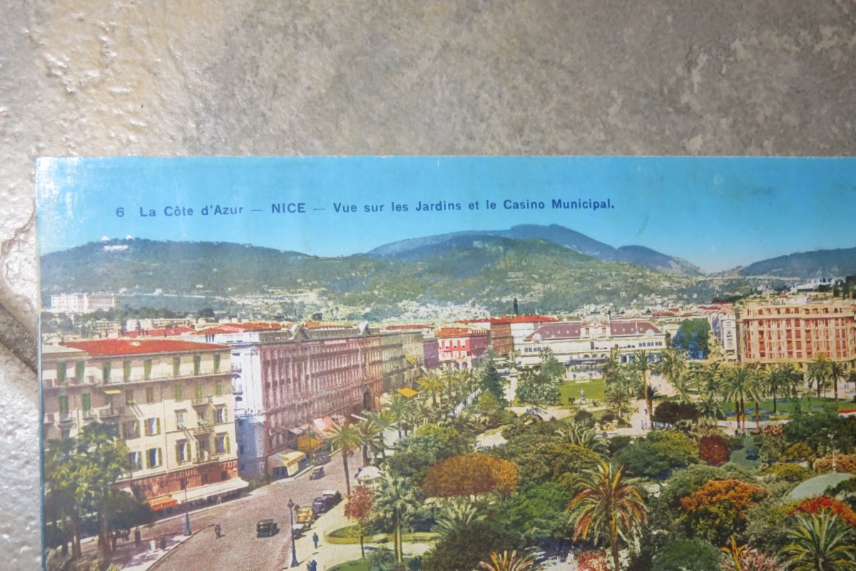 Nice, la " promenade des Anglais " gravure  époque début 20 ème.-photo-6