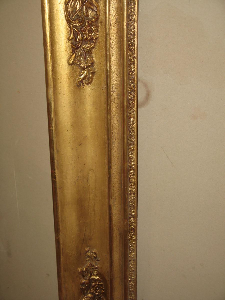 Cadre époque 19ème En Bois Doré.-photo-1