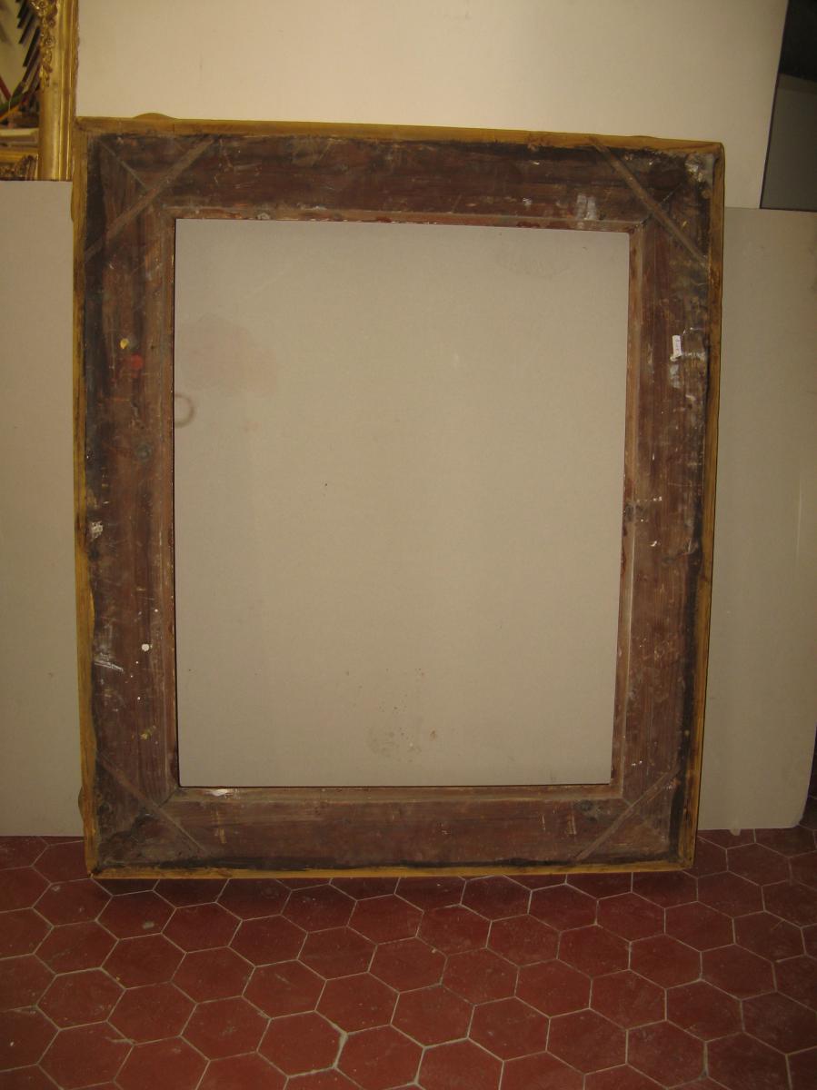 Cadre époque 19ème En Bois Doré.-photo-5