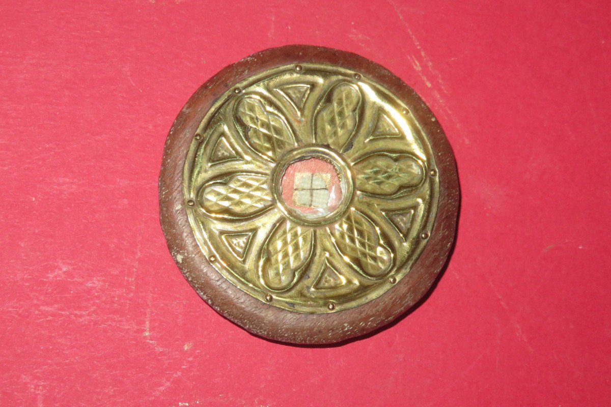 Two Reliquary Medallions, 19th Century.-photo-1