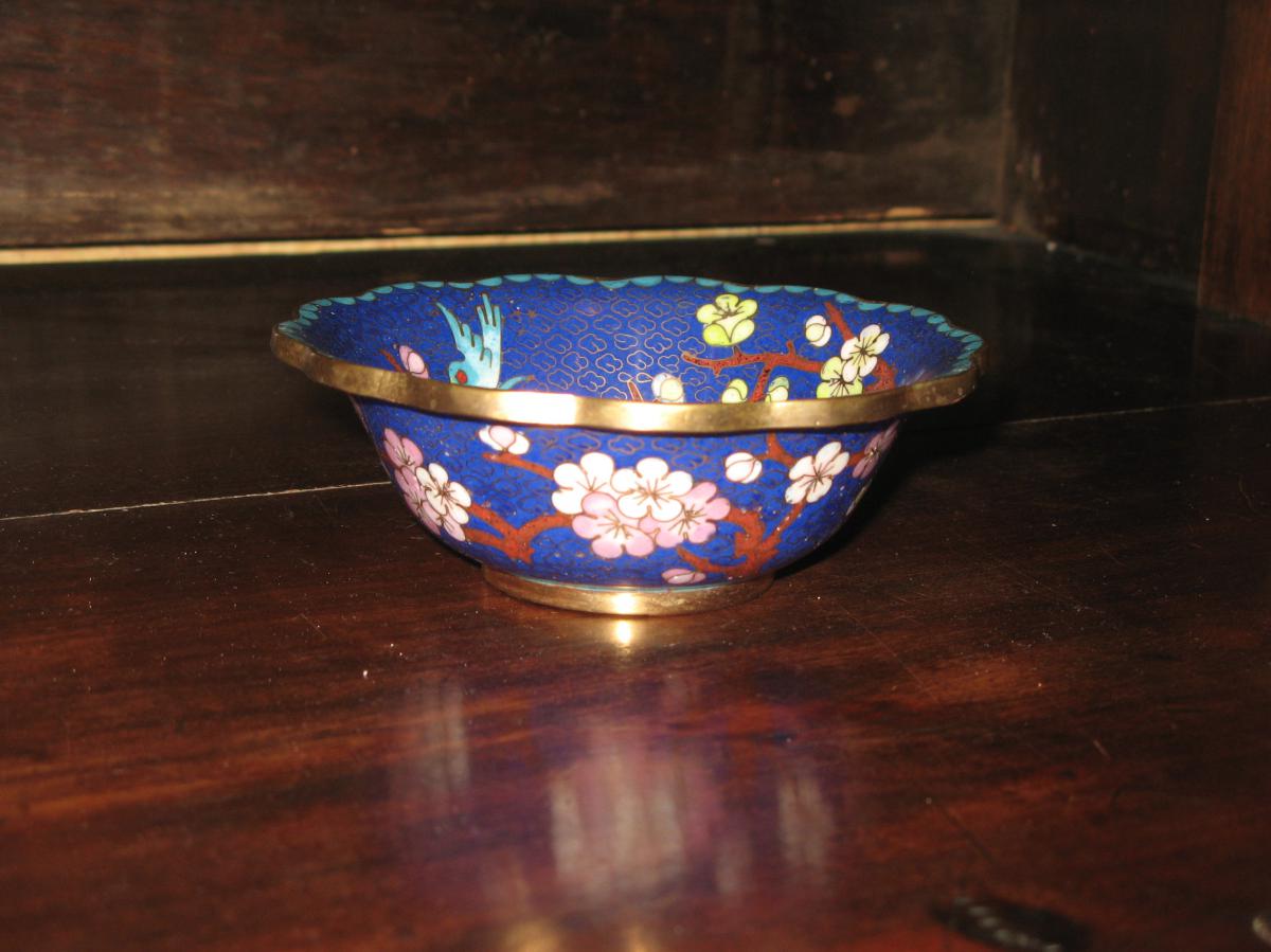 Chinese Copper Cloisonne Cup 20th Time.