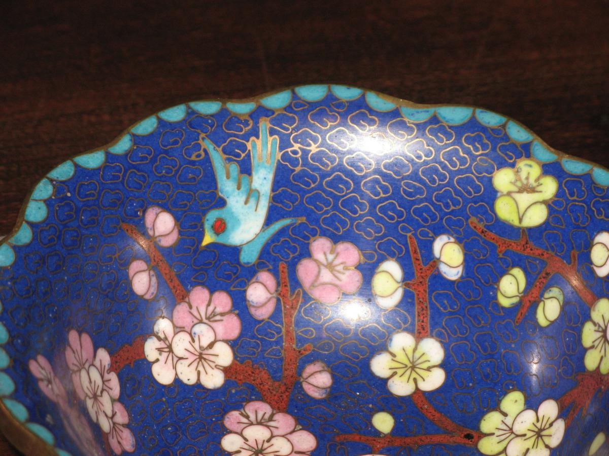 Chinese Copper Cloisonne Cup 20th Time.-photo-4