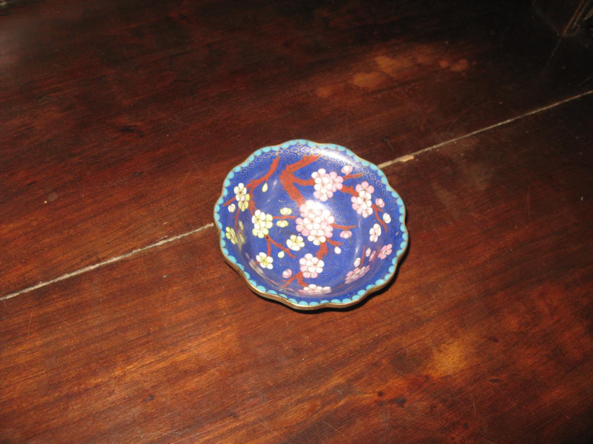 Chinese Copper Cloisonne Cup 20th Time.-photo-1