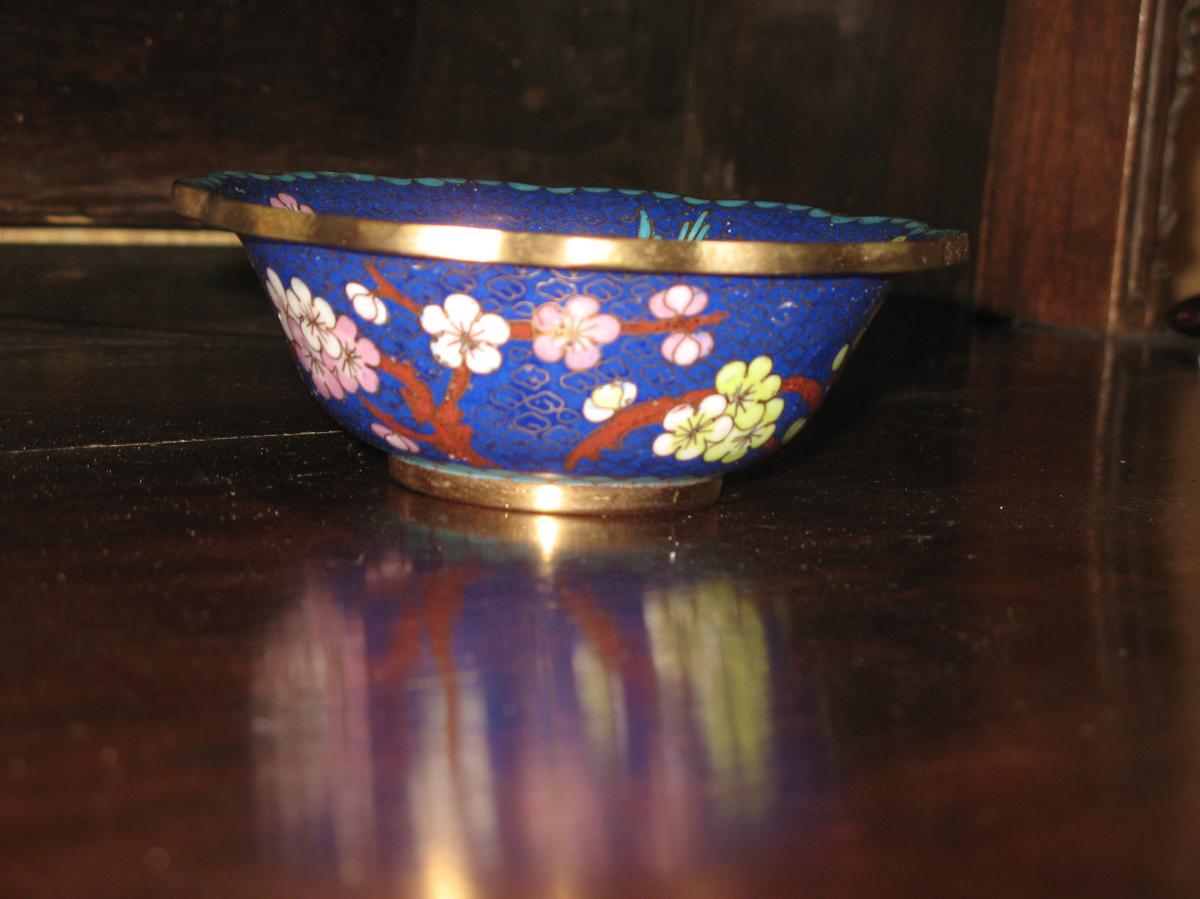 Chinese Copper Cloisonne Cup 20th Time.-photo-2
