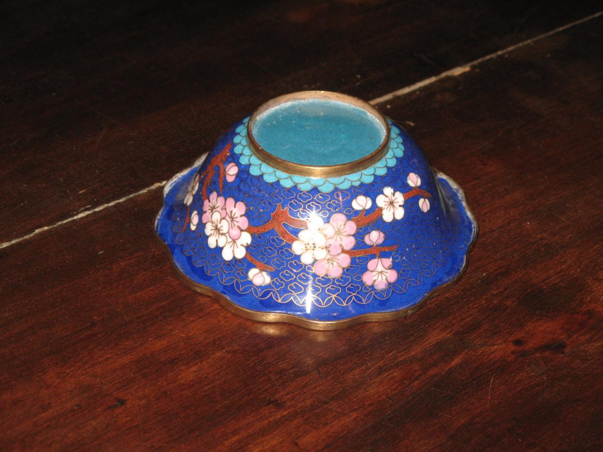 Chinese Copper Cloisonne Cup 20th Time.-photo-3