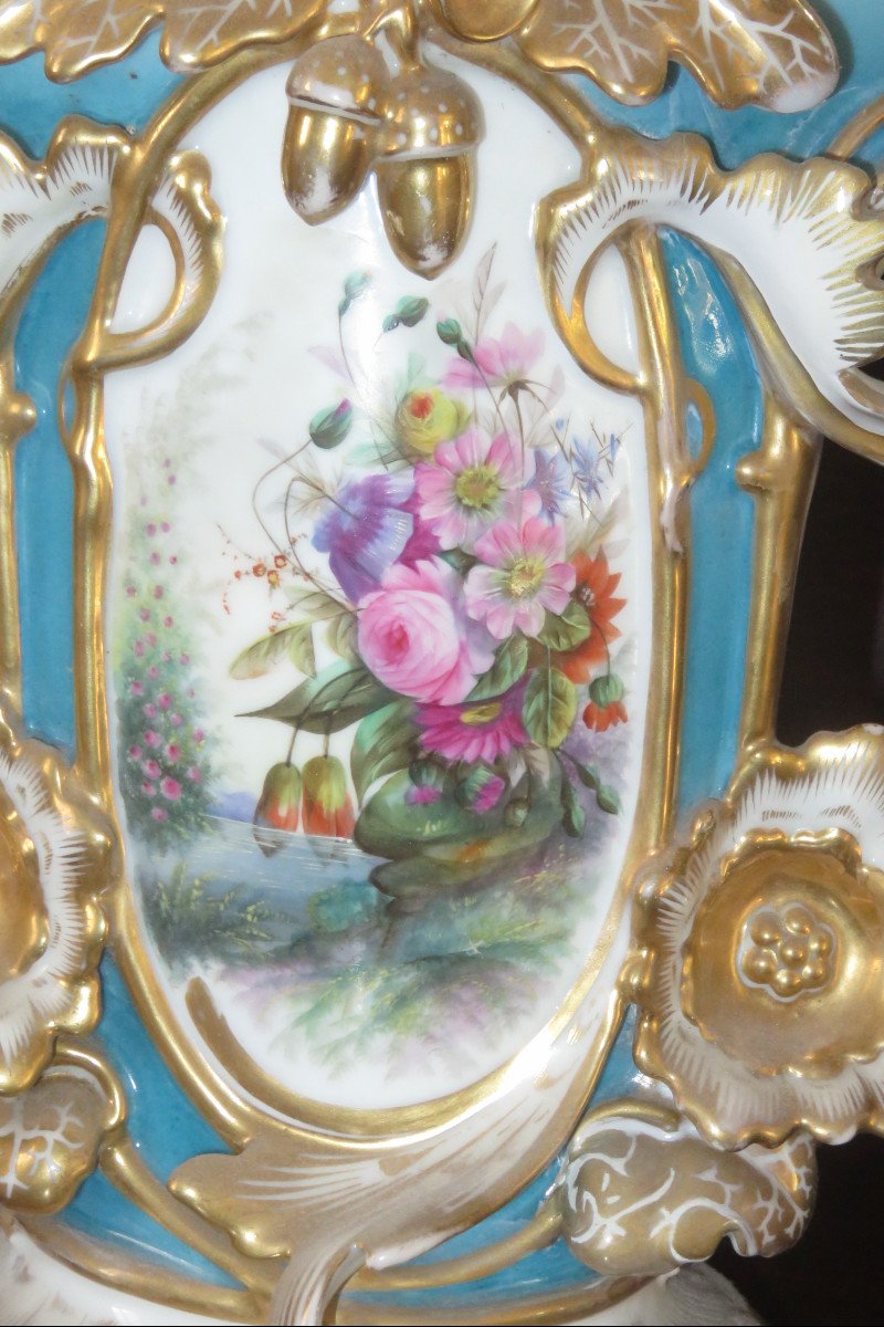 Important Bridal Vase, Porcelain, Late 19th Time.-photo-3