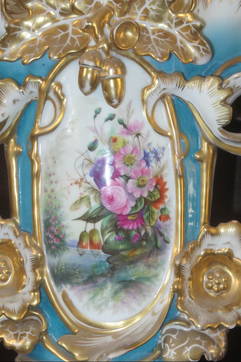 Important Bridal Vase, Porcelain, Late 19th Time.-photo-4