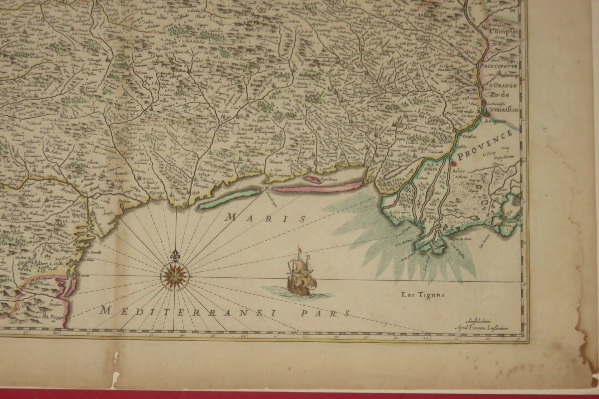 Carte Du Languedoc, époque 17 ème.-photo-1